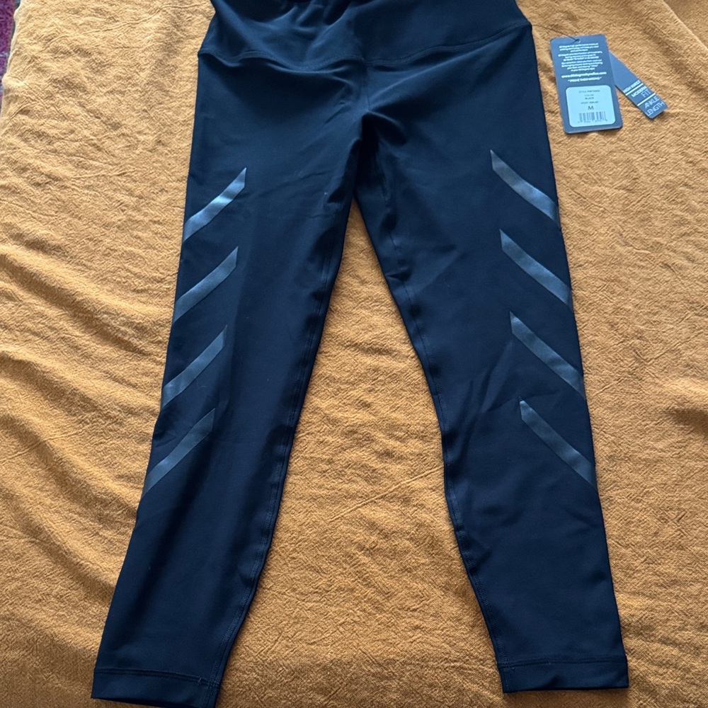 NWT - The Black Women's Athletic Moto style Leggings